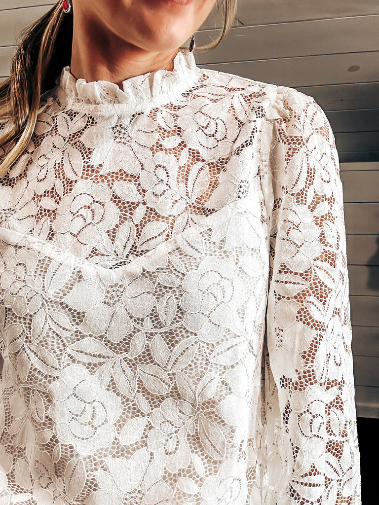 Lace Long Sleeve Top