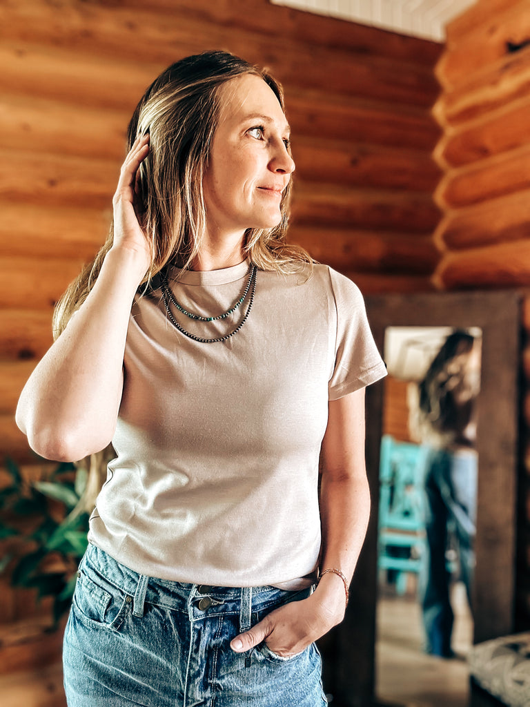 Cloud Basic Tee - Dust