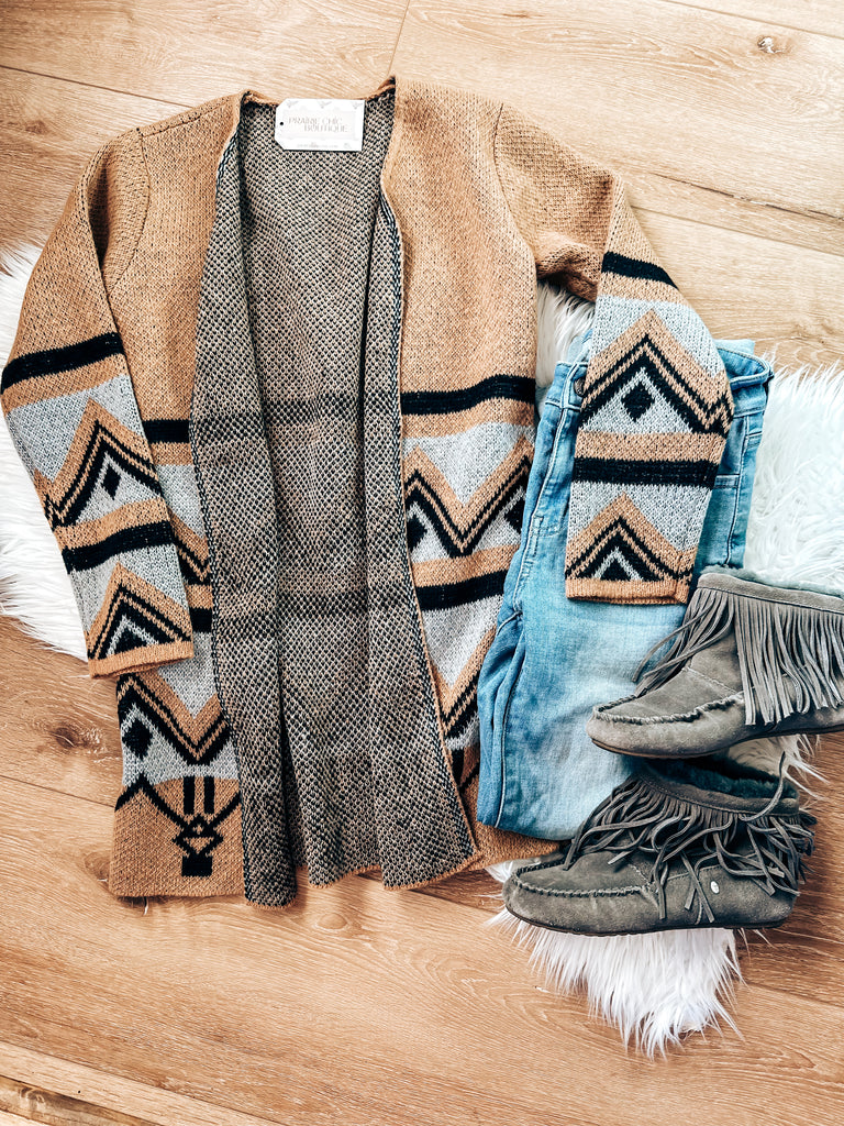 Jacquard Aztec Cardigan