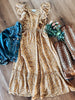 Ruffle Square Neckline Dress