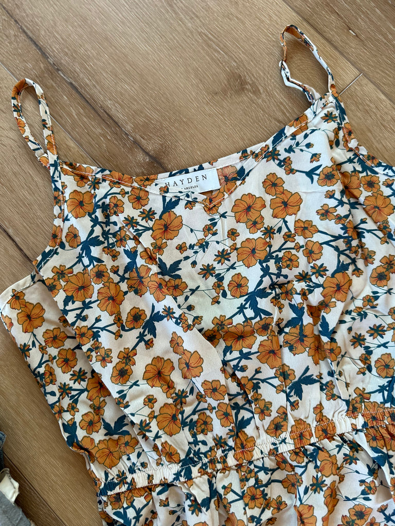 Floral Ruffle Midi Dress