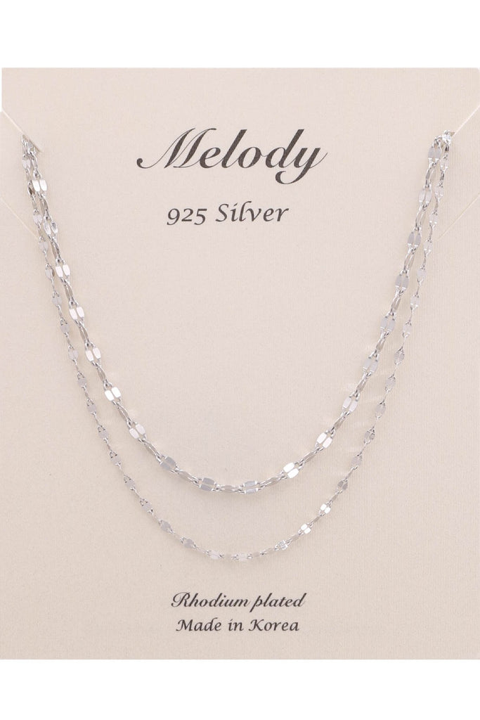 Sterling Silver Multi Chain Necklace