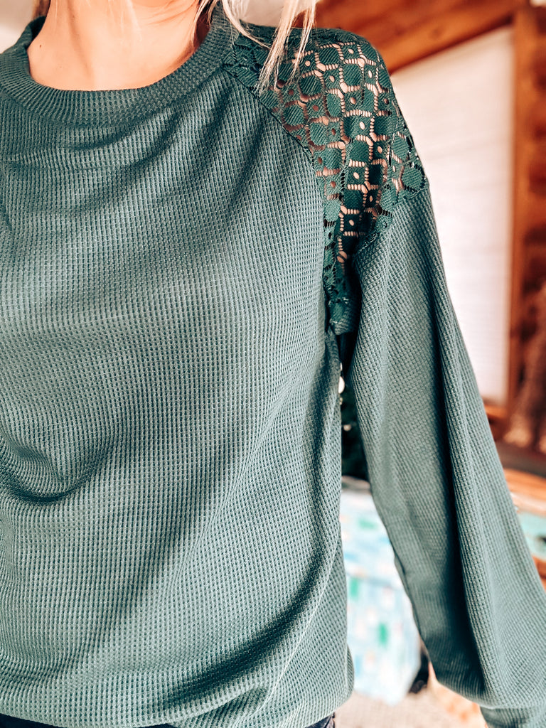 Long Sleeve Lace Top