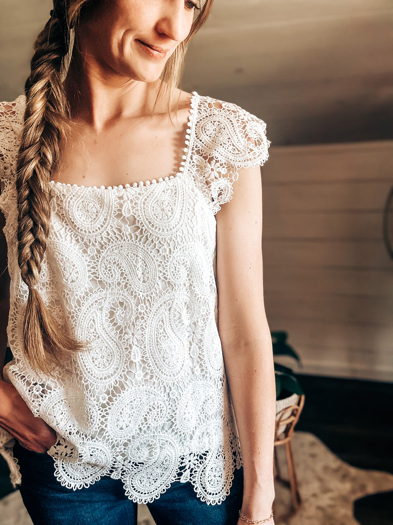 Crochet Detail Tank Top