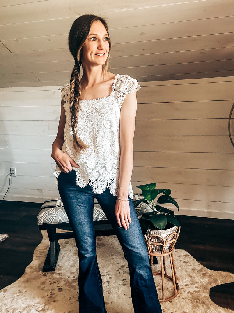 Crochet Detail Tank Top