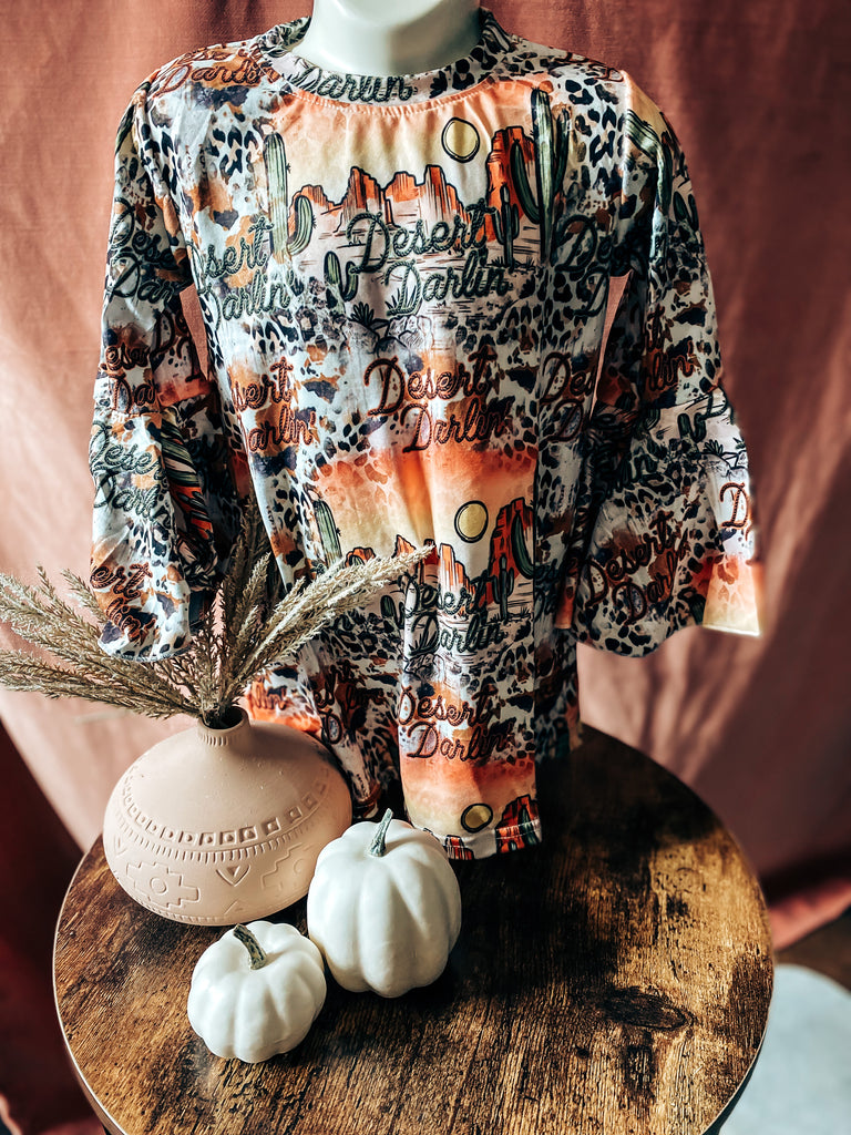 Desert Darlin Bell Sleeve Dress