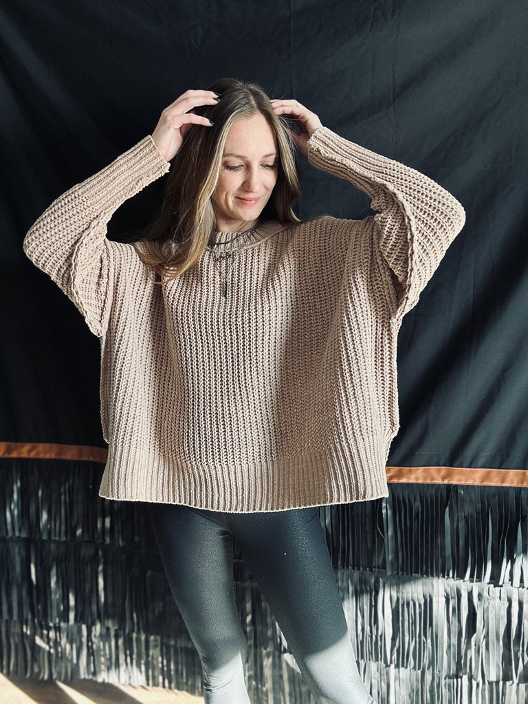 Cozy Vibes Oversized Sweater