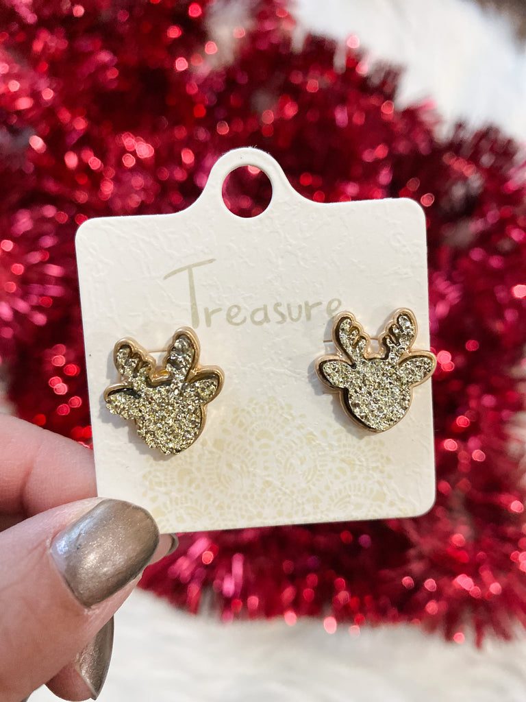 Reindeer Druzy Earrings