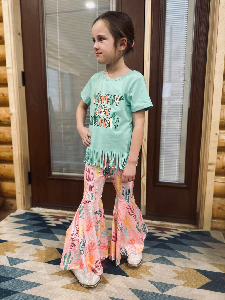 Kids Fringe Graphic Tee w/ Cactus Bells