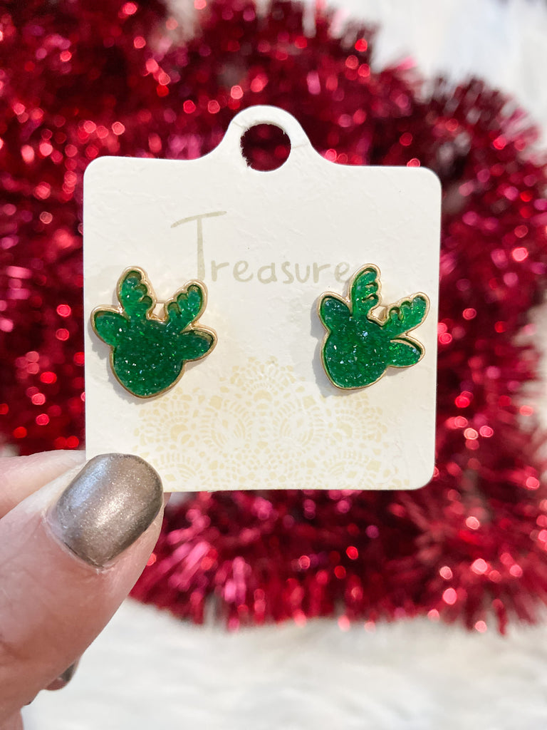 Reindeer Druzy Earrings
