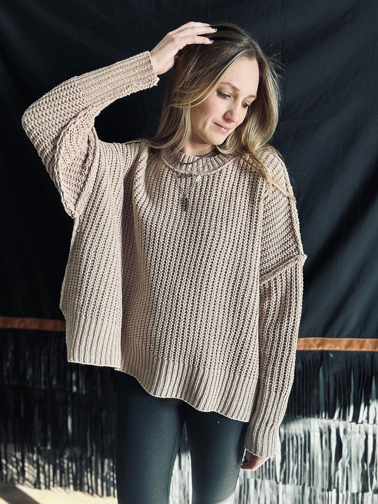 Cozy Vibes Oversized Sweater