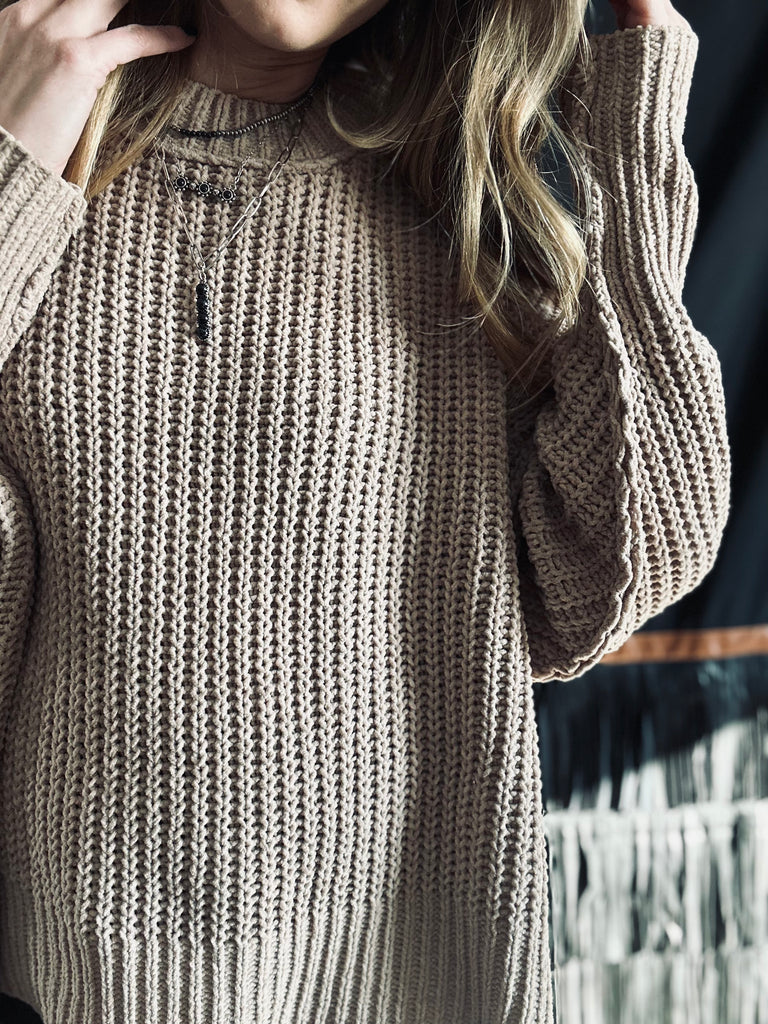Cozy Vibes Oversized Sweater