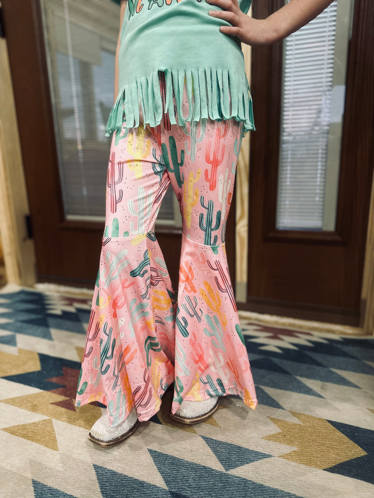 Kids Fringe Graphic Tee w/ Cactus Bells