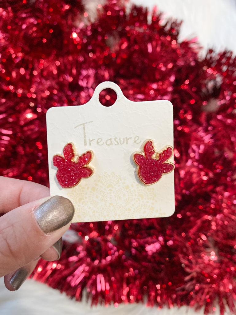 Reindeer Druzy Earrings
