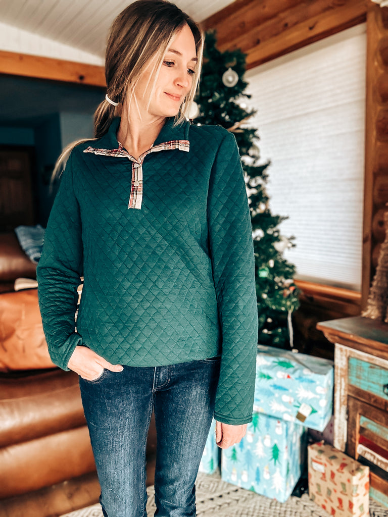 Christmas Plaid Pullover Sweater