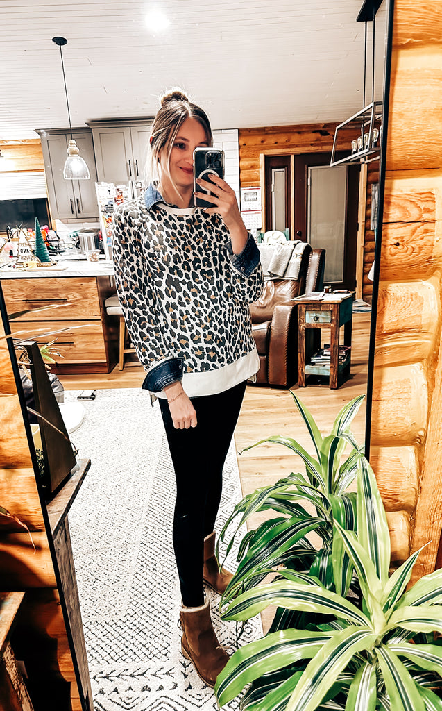 Mendy Leopard Sweatshirt