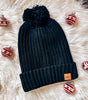 Adult Black Knit Beanie