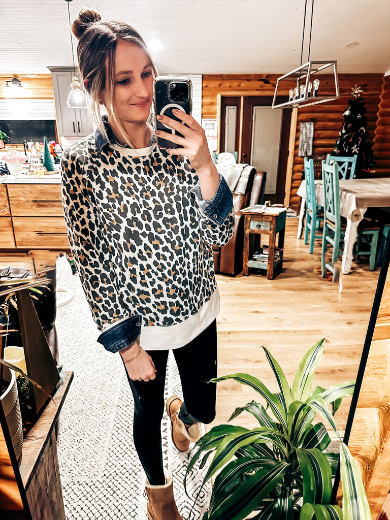 Mendy Leopard Sweatshirt