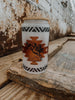 Ranch House Frosted Glass Tumbler - Bronc Aztec