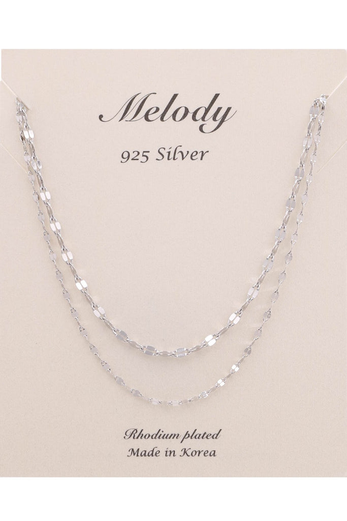 Sterling Silver Multi Chain Necklace
