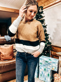 Colorblock Ribbed Sweater
