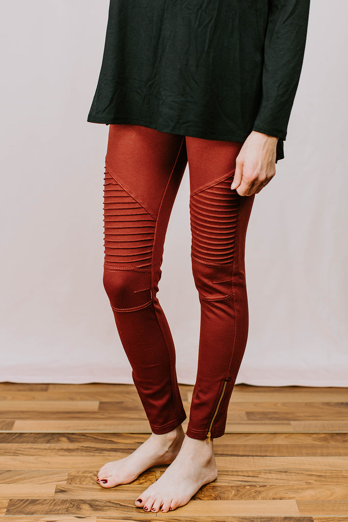 Moto Jeggings - Prairie Chic Boutique
