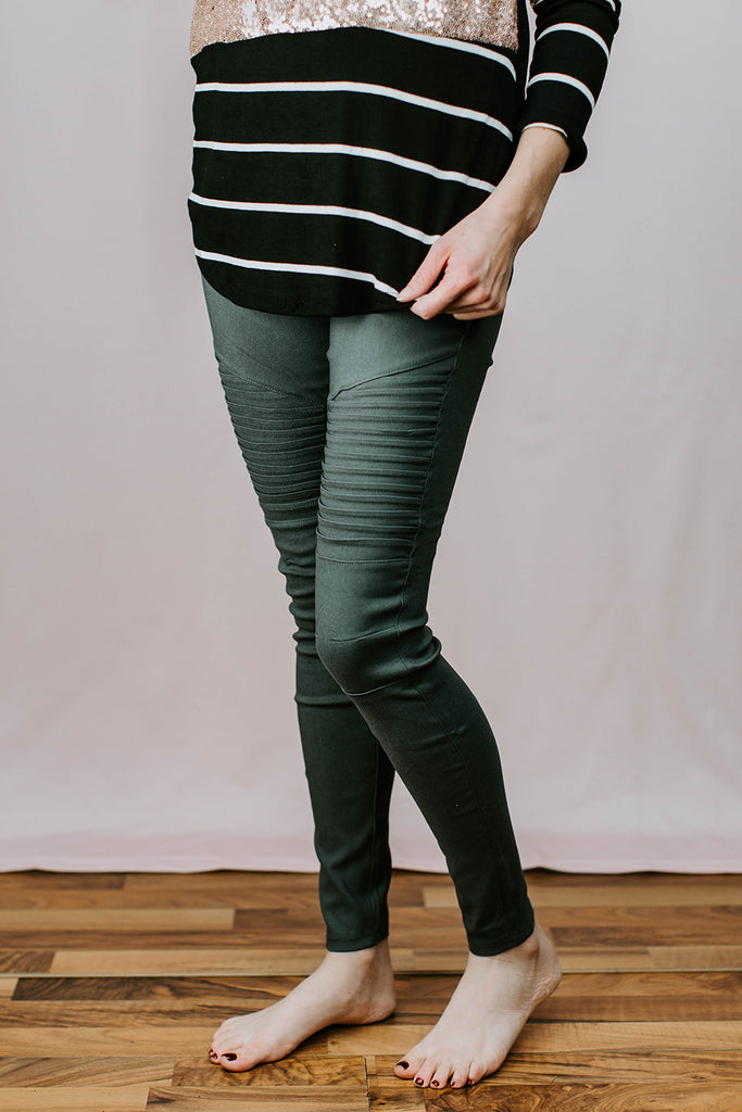 Moto Jeggings - Prairie Chic Boutique