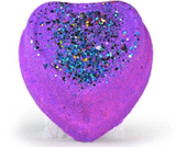 Light Up Glitter Heart Bath Bomb - Purple