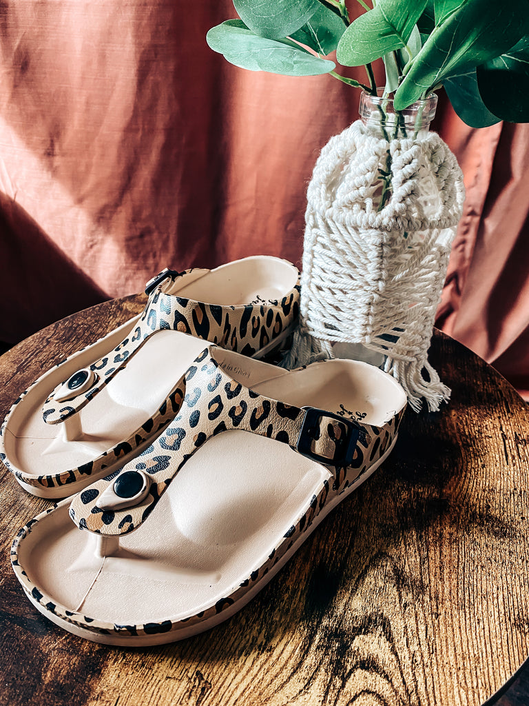 Madrid Leopard Sandal