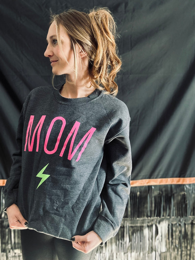Mom Rocks Crewneck Sweatshirt